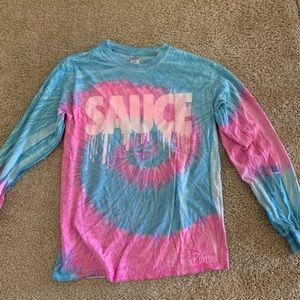 tie dye SAUCE long sleeve shirt